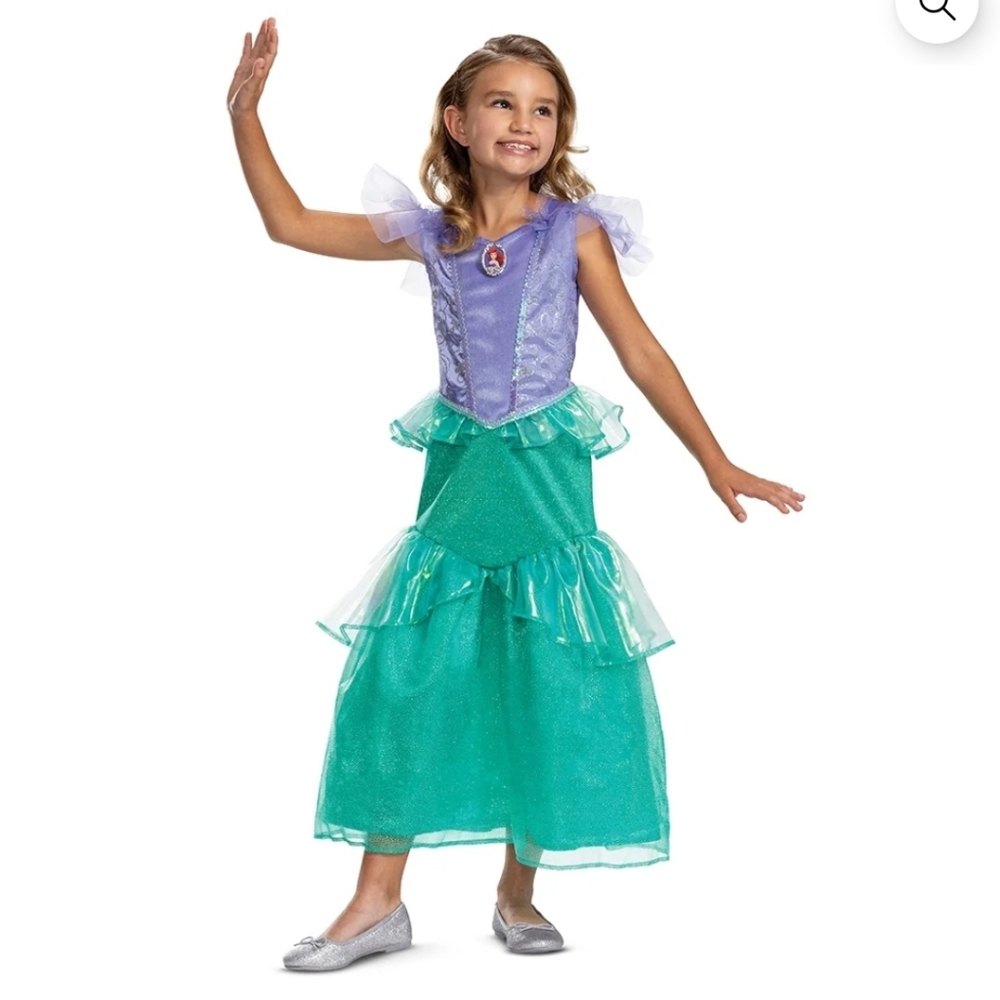 Disney The Little Mermaid Ariel Girls Exclusive Costume Dress Size Small (6/6X)